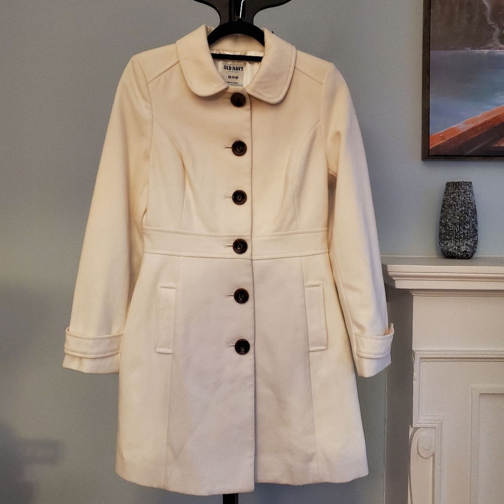 Off white Wool peacoat